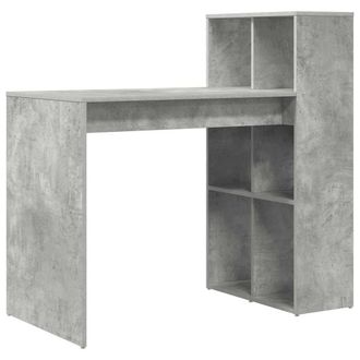 Berkfield Home Writing Desk Concrete Grey Engineered wood with a concrete finish