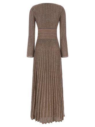 Missoni Pleated Viscose Dress - Bronze