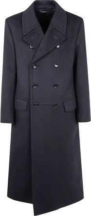Tom Ford Pure Cashmere Luxury Melton Double Breasted Officier Coat