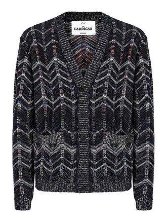 Missoni Navy Blue Cotton Cardigan