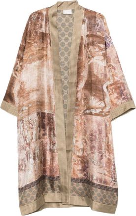 Pierre-Louis Mascia bedrukte zijden kimono