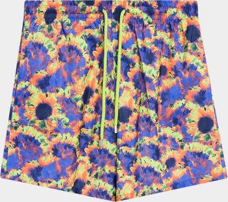 Vilebrequin Men & apos;s Sunflowers Packable Swim Shorts