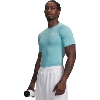 Under Armour Heren HeatGear Training T-shirt (Blauw Haze/Wit)