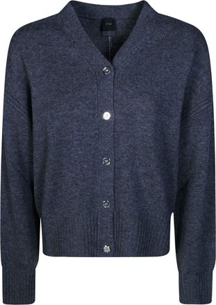 Pinko Vienna 90 Wool 10 Cropped V-Neck Cardigan