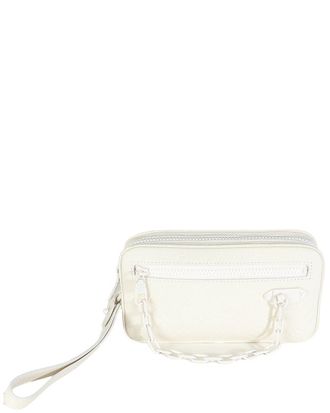 Louis Vuitton White Taurillon Leather Pochette Volga (Authentic Pre-Loved)