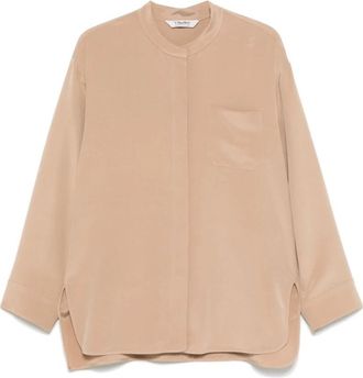 Max Mara Shirt - Dames - Overhemden - Bruin - 2XS - Overhemden