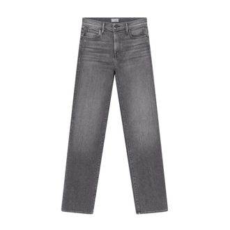 Mother Rechte jeans - Dames - Jeans - Grijs - Maat: W27 Denim