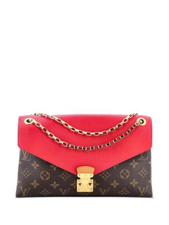 Louis Vuitton Pallas Chain Monogram Canvas and Calfskin shoulder bag - Marrone