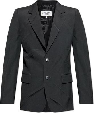 Maison Margiela Single-breasted blazer - Heren - Blazers - Zwart - M - Jassen