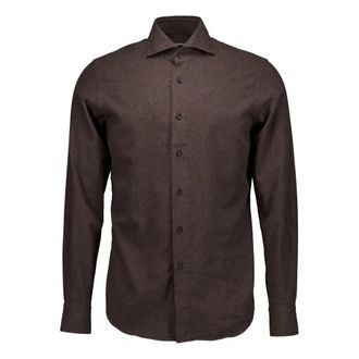 Xacus Washed Shirt - Heren - Casual Overhemden - Bruin - 3XL - Overhemden