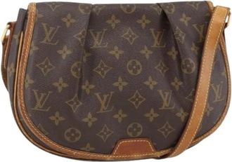 Louis Vuitton Pre-owned Schoudertas - Dames - Vintage Schoudertas - Bruin - ONE Size - Leer - Vintage