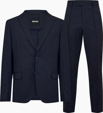 HUGO BOSS Mens Mens P Hanry 2pcs Pk 253 10235580 0 Suit - Navy - Size: 42 52
