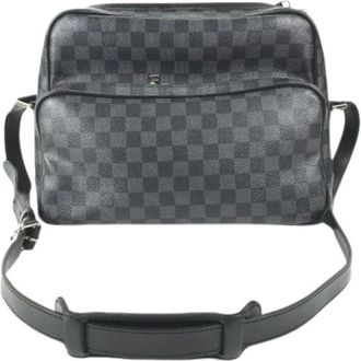 Louis Vuitton Pre-owned Cross Body Bags, male, Black, Size: ONE SIZE Pre-owned Damier Graphite Shoulder Bag