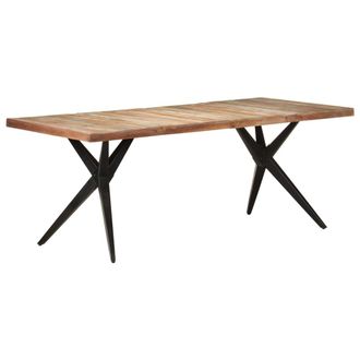 vidaXL Vidaxl - Mesa De Comedor De Madera Maciza Reciclada 200x90x76 Cm