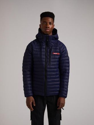 JACK1T Satell1Te Long Sleeve Hooded Jacket in Navy at Nordstrom, Size Xx-Large