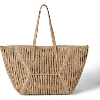 Brunello Cucinelli Techno raffia BC Duo bag in Rope at Nordstrom