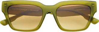 Freyrs Eyewear Hayden Rectangular Sunglasses in Midnight Olive at Nordstrom