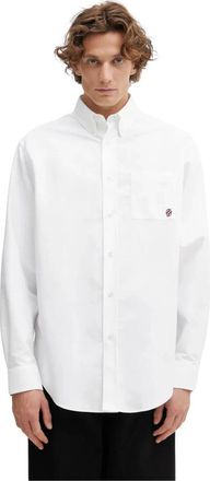 Dr&ocirc;le de Monsieur La Chemise Oxford - Shirts - Hombre - Blanco - S