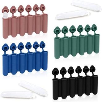 OEM Juego De 4 Bandejas De Silicona Para Cubitos De Hielo Con 6 Palitos Palitos Y Sistema Anti-hielo, Apto Para Alimentos Y F&aacute;cil De Desmoldar