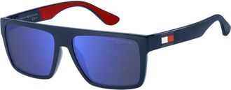 Tommy Hilfiger TH 1605/S Zonnebril - Heren - Zonnebrillen - Blauw - 56 MM - Accessoires