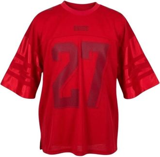 Rhude Number 27 Grafisch T-shirt - Heren - T-shirts - Rood - M - Katoen - Tops