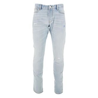 Emporio Armani Slim-fit Jeans, male, Blue, Size: W36 Slim-fit Denim Jeans