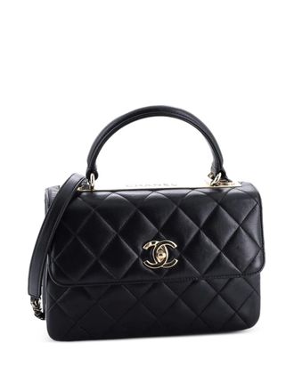 Chanel Trendy CC Top Handle Bag Quilted Lambskin Small shoulder bag - Zwart