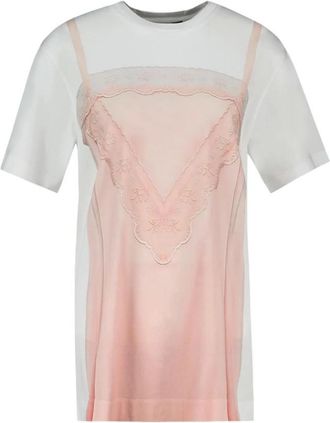 Simone Rocha Trompe Loeil T-shirt Jurk - Dames - Korte kleedjes - Veelkleurig - XS - Katoen - Kleedjes