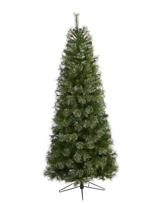 Nearly Natural 6.5ft Cashmere Slim Artificial Christmas Tree