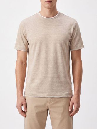 Eleventy Slim Fit Crewneck T-shirt in Pure Linen