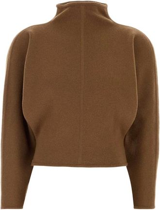 Max Mara Jersey de cuello alto Giglio - Knitwear - Mujer - Marr&oacute;n - M