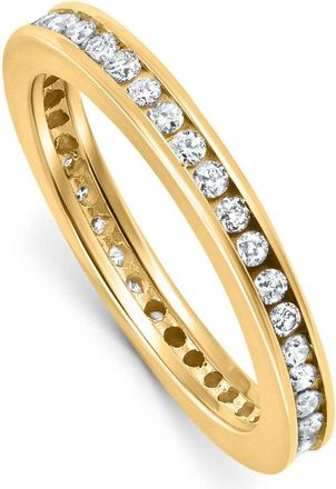 Pompeii3 1/2Ct TW Channel Set Lab Grown Diamond Eternity Wedding Stackable Ring 14k Gold