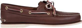 Timberland Bruin leren mocassin - Heren - Bootschoenen - Bruin - 41 EU - Schoenen