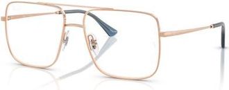 Ray-Ban 56mm Square optical glasses in Pink at Nordstrom