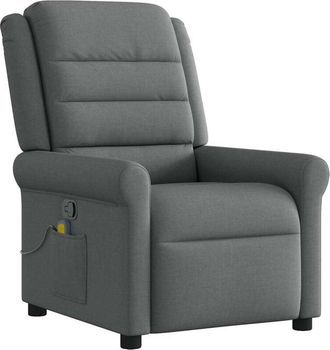 vidaXL Vidaxl - Sill&oacute;n De Masaje Reclinable De Tela Gris Oscuro