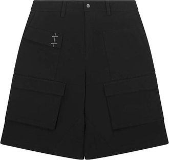 Heliot Emil Cellulae Cargo Shorts - Heren - Korte Broeken - Zwart - S - Katoen - Korte Broeken