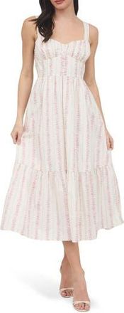 Blu Pepper Floral Tiered Sundress in Pink Multi at Nordstrom Rack, Size Large