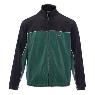 Nike SB Casual Logo Colorblock Velvet Skateboard Jacket Green DD0574-333