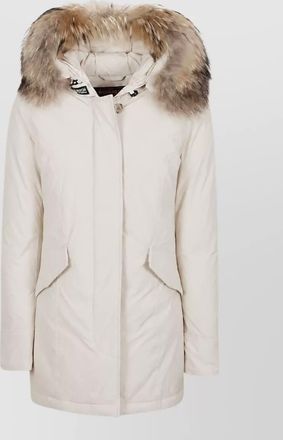 Woolrich fur trimmed longline puffer parka