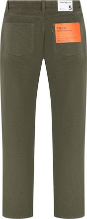 Department Five Mens Corduroy Pants Talk Military Green Cotton Trousers