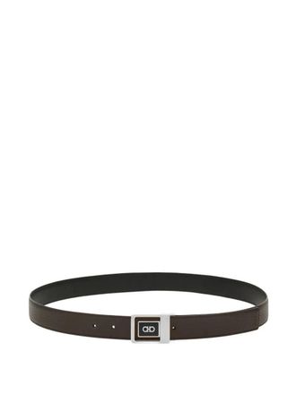 Ferragamo Double Square Reversible Leather Belt Accessories