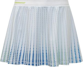 Casablanca Tennis Bedrukte Racer Rok - Dames - Korte rokken - Wit - M - Polyester - Rokken