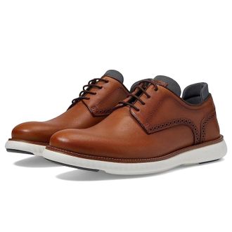 Martin Dingman Countryaire Men Brown Leather Plain Toe Dress Shoes ZOGG3607
