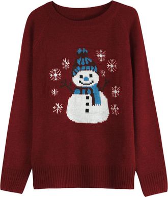 Generic Woman Jumper Sweaters for Women UK Oversize Knitted Crewneck Jumpers Casual Printed Floral Knitwear Sweater Long Sleeve Pullover Tops Fashion Warm Fal