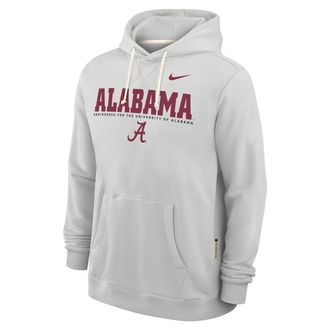 Nike Alabama Sideline Nike Mens Dri-FIT College Pullover Hoodie in Grey | 03AZ0BBABN-HSY