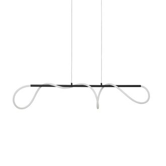 Atmosphera L&aacute;mpara Colgante Siveo Oblonga, 25 X 140 Cm, Negra - Atmosphera Cr&eacute;ateur DInt&eacute;rieur