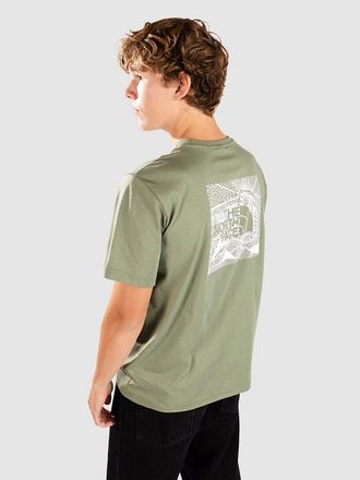 The North Face Redbox Celebration T-Shirt gr&uuml;n