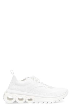 Ferragamo White Lace Up Sneakers