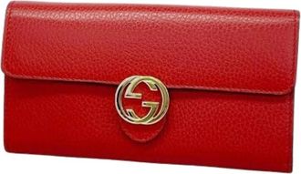 Gucci Pre-owned Wallets, female, Red, Size: ONE SIZE Pre-owned Vintage Wallet