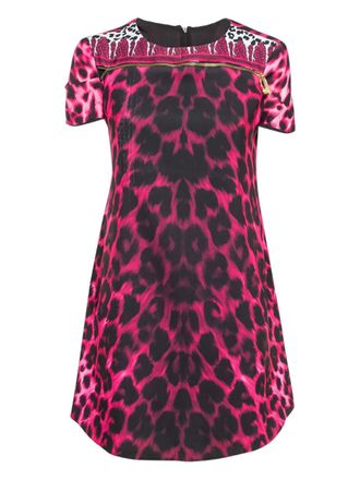 Versus Abito con stampa animalier - Rosa